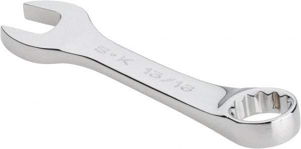 SK - 13/16" 12 Point Offset Combination Wrench - 15° Offset Angle, 6" OAL, Steel, Chrome Finish - Exact Industrial Supply