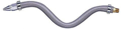 Guardair - Blow Gun Flexible Extension Hose - 1/4 NPT, 12" Long, Aluminum - Exact Industrial Supply