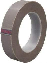 3M - 36 Yds. x 1", Gray PTFE Film Tape - 5481 Series, 6.8 mil Thick, 49 Lb./Inch Tensile Strength - Exact Industrial Supply