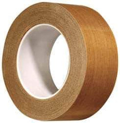 3M - 36 Yd Long x 1/2" Wide, Series 5453, Brown Silicone Glass Cloth/PTFE Tape - 8.2 mil Thick, 175 Lb/In Tensile Strength - Exact Industrial Supply