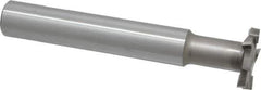 Interstate - 1-1/4" Cut Diam, 1/4" Cut Width, 15mm Neck Diam, 3/4" Shank Diam, 5-1/8" OAL, M42 Cobalt T-Slot Cutter - Staggered Teeth, 8 Teeth - Exact Industrial Supply