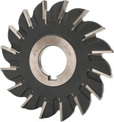 Value Collection - 16 Teeth, 4" Diam x 1/4" Width of Cut, High Speed Steel Side Milling Cutter - Straight Teeth, Uncoated - Exact Industrial Supply