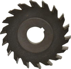 Value Collection - 16 Teeth, 4" Diam x 5/16" Width of Cut, High Speed Steel Side Milling Cutter - Straight Teeth, Uncoated - Exact Industrial Supply