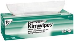 Kimtech - Dry Clean Room/Lab/Critical Task Wipes - Pop-Up, 11-3/4" x 11-3/4" Sheet Size, White - Exact Industrial Supply