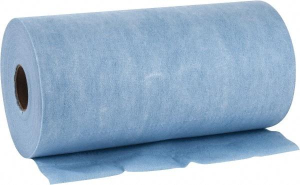 WypAll - X60 Dry Shop Towel/Industrial Wipes - Small Roll, 13-3/8" x 9-3/4" Sheet Size, Blue - Exact Industrial Supply