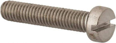 Value Collection - M6x1.00 Metric Coarse, 30mm Length Under Head Slotted Drive Machine Screw - Fillister Head, Grade 316 & A4 Stainless Steel, Uncoated, Without Washer - Exact Industrial Supply