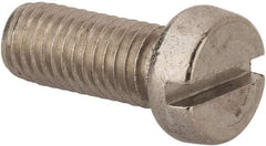 Value Collection - M8x1.25 Metric Coarse, 20mm Length Under Head Slotted Drive Machine Screw - Fillister Head, Grade 316 & A4 Stainless Steel, Uncoated, Without Washer - Exact Industrial Supply