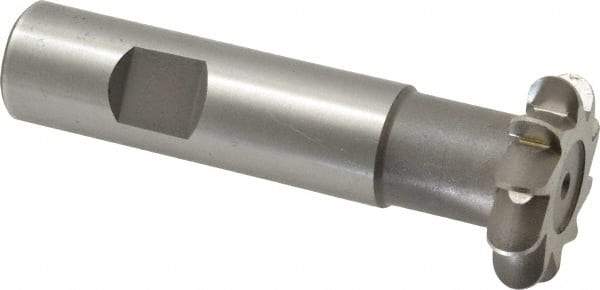 Whitney Tool Co. - 5/32" Radius, 5/16" Circle Diam, 1-5/16" Cutter Diam, Shank Connection, Convex Radius Cutter - 3/4" Shank Diam, 3-1/2" OAL, High Speed Steel, Uncoated, Profile Ground, 10 Teeth, Weldon Flat - Exact Industrial Supply