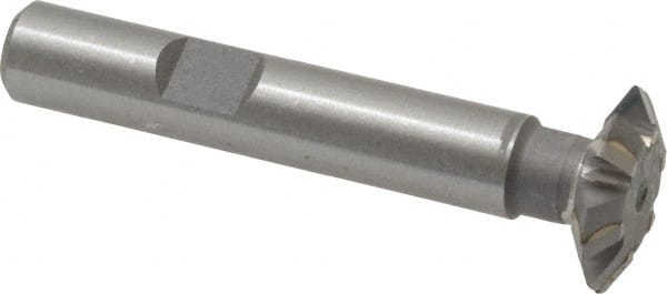 Whitney Tool Co. - 3/4° 3/4" Cut Diam, 3/16" Cut Width, 3/8" Shank, Carbide-Tipped Double-Angle Cutter - Exact Industrial Supply