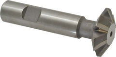 Whitney Tool Co. - 1-3/8° 1-3/8" Cut Diam, 7/16" Cut Width, 5/8" Shank, Carbide-Tipped Double-Angle Cutter - Exact Industrial Supply