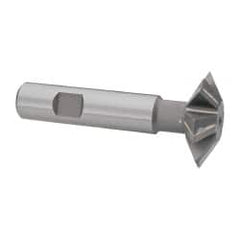 Whitney Tool Co. - 1-1/2° 1-1/2" Cut Diam, 1/2" Cut Width, 5/8" Shank, Carbide-Tipped Double-Angle Cutter - Exact Industrial Supply