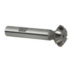 Whitney Tool Co. - 3/4° 3/4" Cut Diam, 1/4" Cut Width, 3/8" Shank, Carbide-Tipped Double-Angle Cutter - Exact Industrial Supply