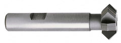 Whitney Tool Co. - 1-7/8° 1-7/8" Cut Diam, 5/8" Cut Width, 3/4" Shank, Carbide-Tipped Double-Angle Cutter - Exact Industrial Supply