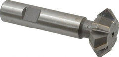 Whitney Tool Co. - 1-3/8° 1-3/8" Cut Diam, 1/2" Cut Width, 5/8" Shank, Carbide-Tipped Double-Angle Cutter - Exact Industrial Supply