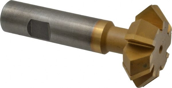 Whitney Tool Co. - 1-7/8° 1-7/8" Cut Diam, 5/8" Cut Width, 3/4" Shank, Carbide-Tipped Double-Angle Cutter - Exact Industrial Supply