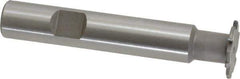 Whitney Tool Co. - 1/32" Radius, 1/16" Circle Diam, 3/4" Cutter Diam, Shank Connection, Convex Radius Cutter - 1/2" Shank Diam, 3" OAL, Carbide-Tipped, Uncoated, Profile Ground, 6 Teeth, Weldon Flat - Exact Industrial Supply