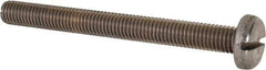 Value Collection - M10x1.50 Metric Coarse, 100mm Length Under Head Slotted Drive Machine Screw - Pan Head, Grade 316 & A4 Stainless Steel, Uncoated, Without Washer - Exact Industrial Supply