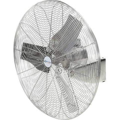 Airmaster - 30" Blade, 1/4 hp, 8,800 Max CFM, Single Phase Food Service Non-Oscillating Wall Mounting Fan - 115/230 Volts, 1 Speed - Exact Industrial Supply