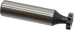 Interstate - 1/2" Diam x 1/8" Face Width, Cobalt, 10 Teeth, Shank Connection Woodruff Keyseat Cutter - Uncoated, 2-1/8" OAL x 1/2" Shank, Straight Teeth, ANSI 404, Old Standard 3 - Exact Industrial Supply
