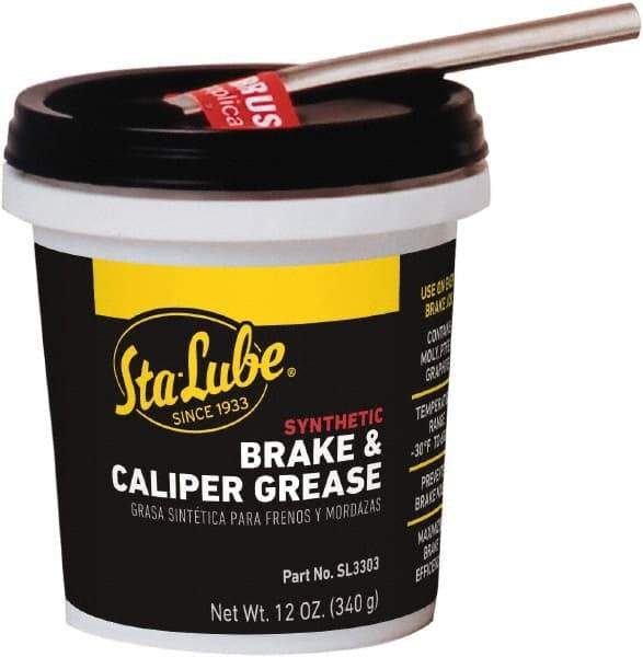 CRC - 12 oz Tub Synthetic High Temperature Grease - Black, High Temperature, 450°F Max Temp, NLGIG 2, - Exact Industrial Supply