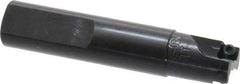 Cutting Tool Technologies - 5/8" Cut Diam, 0.22" Max Depth of Cut, 5/8" Shank Diam, 3.12" OAL, Indexable Square Shoulder End Mill - SPEH 222 Inserts, Weldon Shank, 90° Lead Angle - Exact Industrial Supply