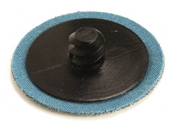 Superior Abrasives - 3" Disc Diam, 80 Grit, Zirconia Alumina Quick Change Disc - Type R Attaching System, Coated, Medium Grade - Exact Industrial Supply