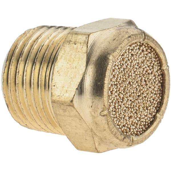 ARO/Ingersoll-Rand - 1/8 Male NPT, 7/16" Hex, 7/16" OAL, Breather Vent - 250 Max psi - Exact Industrial Supply