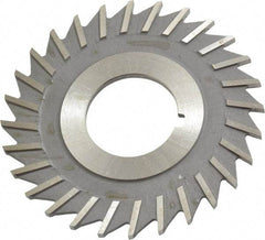 Value Collection - 2-1/2" Blade Diam x 3/32" Blade Thickness, 7/8" Hole, 28 Teeth, High Speed Steel Side Chip Saw - Straight Tooth, Arbor Connection, Uncoated - Exact Industrial Supply