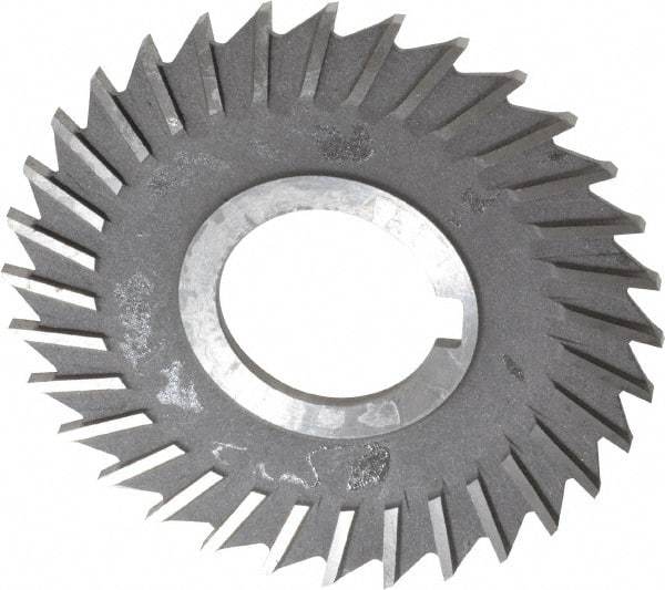 Value Collection - 3" Blade Diam x 3/32" Blade Thickness, 1" Hole, 32 Teeth, High Speed Steel Side Chip Saw - Straight Tooth, Arbor Connection, Uncoated - Exact Industrial Supply