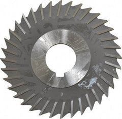 Value Collection - 4" Blade Diam x 3/32" Blade Thickness, 1" Hole, 36 Teeth, High Speed Steel Side Chip Saw - Straight Tooth, Arbor Connection, Uncoated - Exact Industrial Supply