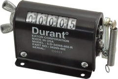 Durant - 5 Digit Wheel Display Counter - Side Wingnut Reset - Exact Industrial Supply