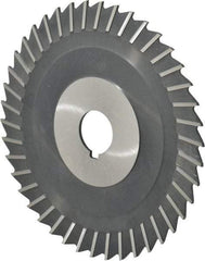 Value Collection - 6" Blade Diam x 3/32" Blade Thickness, 1" Hole, 42 Teeth, High Speed Steel Side Chip Saw - Straight Tooth, Arbor Connection, Uncoated - Exact Industrial Supply