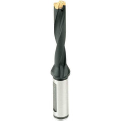 Iscar - 8.5 to 8.9mm Diam, 3xD, 25mm Max Depth, 12mm Shank Diam, 82mm OAL, Replaceable Tip Drill - IDI-SG, IDI-SK Insert, DCM Toolholder, Series ChamDrill - Exact Industrial Supply