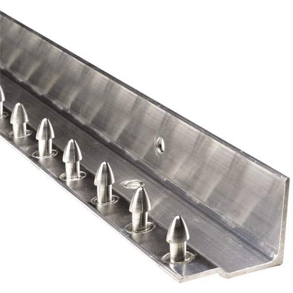 Aleco - 4Ft. Long Aluminum Boltless Dock Strip Door Mounting Hardware - For Use with Vinyl Strip Material (All Widths) - Exact Industrial Supply