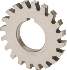 Value Collection - 1/2" Radius, 1" Circle Diam, 3-1/4" Cutter Diam, Arbor Connection, Concave Radius Cutter - High Speed Steel, Oxide Finish, Form Relieved, 10 Teeth - Exact Industrial Supply