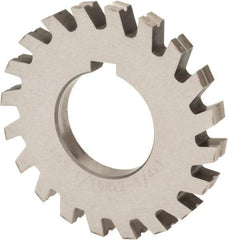 Value Collection - 15/32" Radius, 15/16" Circle Diam, 3-1/2" Cutter Diam, 15/16" Cutting Width, Arbor Connection, Concave Radius Cutter - High Speed Steel, Oxide Finish, Form Relieved, 10 Teeth - Exact Industrial Supply