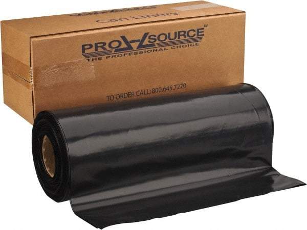 PRO-SOURCE - 6 mil Thick, Heavy-Duty Trash Bags - 38" Wide x 58" High, Black - Exact Industrial Supply