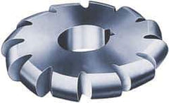 Value Collection - 5/16" Radius, 3-1/2" Diam, 12 Teeth, Arbor Connection, High Speed Steel Convex Radius Cutter - Form Relieved Relief, Bright Finish - Exact Industrial Supply