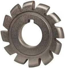 Value Collection - 11/64" Radius, 2-3/4" Diam, 12 Teeth, Arbor Connection, High Speed Steel Convex Radius Cutter - Form Relieved Relief, Bright Finish - Exact Industrial Supply