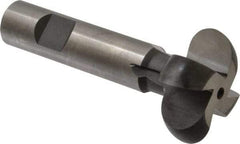 Made in USA - 3/8" Radius, 3/4" Circle Diam, 1-3/4" Cutter Diam, Shank Connection, Convex Radius Cutter - 3/4" Shank Diam, 4" OAL, High Speed Steel, Uncoated, Form Relieved, 4 Teeth, Weldon Flat - Exact Industrial Supply