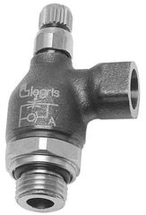 Legris - 1/4" BSPP Metal Threaded Flow Control Regulator - 0 to 145 psi, Treated Brass Material & Buna Nitrile O-Ring - Exact Industrial Supply