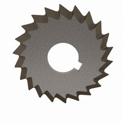Value Collection - 2-3/4° 2-3/4" Cut Diam, 1/2" Cut Width, 1" Arbor, High Speed Steel Double-Angle Cutter - Exact Industrial Supply