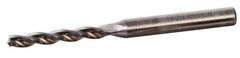 Kennametal - 0.3566" 130° Solid Carbide Jobber Drill - TiAlN Finish, Right Hand Cut, Spiral Flute, Straight Shank, 4.06" OAL, Standard Point - Exact Industrial Supply