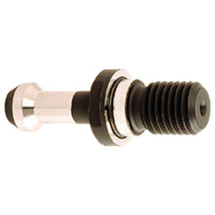 Iscar - BT50 Taper, M24x3 Thread, 90° Angle Radius, Standard Retention Knob - 3.3465" OAL, 0.9055" Knob Diam, 1.7717" from Knob to Flange, 0.2362" Coolant Hole, Through Coolant - Exact Industrial Supply