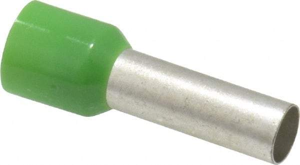 ACI - 6 AWG, Partially Insulated, Crimp Electrical Wire Ferrule - 18mm Long x 6.2mm Diameter Pin, 28.2mm Overall Length - Exact Industrial Supply