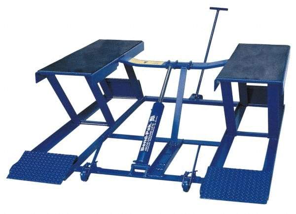 Bend-Pak - 6,000 Lb Portable Low Rise Pad Automotive Lift - 26' Max Height, 110/220 Volt, Steel - Exact Industrial Supply