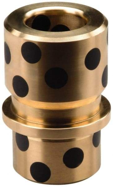 Dayton Lamina - 3" ID x 4-3/8" OAL, Cast Aluminum Bronze, Die & Mold Shoulder Bushing - Shoulder, 4-9/32" Bottom OD, 3-3/4" Top OD, 2-1/2" Under Collar, 2-1/2" Under Collar, 1-7/8" Above Collar - Exact Industrial Supply