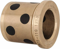 Dayton Lamina - 7/8" ID x 1-3/8" OAL, Aluminum Bronze, Die & Mold Shoulder Bushing - Shoulder, 1-1/4" Bottom OD, 1-1/4" Top OD, 1.43" Collar OD, 1-3/16" Above Collar - Exact Industrial Supply