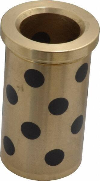 Dayton Lamina - 7/8" ID x 2-3/8" OAL, Aluminum Bronze, Die & Mold Shoulder Bushing - Shoulder, 1-1/4" Bottom OD, 1-1/4" Top OD, 1.43" Collar OD, 2-3/16" Above Collar - Exact Industrial Supply