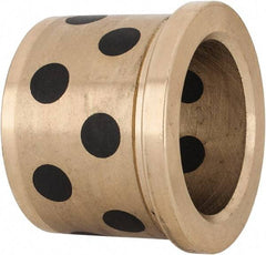 Dayton Lamina - 1-1/4" ID x 1-3/8" OAL, Aluminum Bronze, Die & Mold Shoulder Bushing - Shoulder, 1-5/8" Bottom OD, 1-5/8" Top OD, 1.8" Collar OD, 1-3/16" Above Collar - Exact Industrial Supply